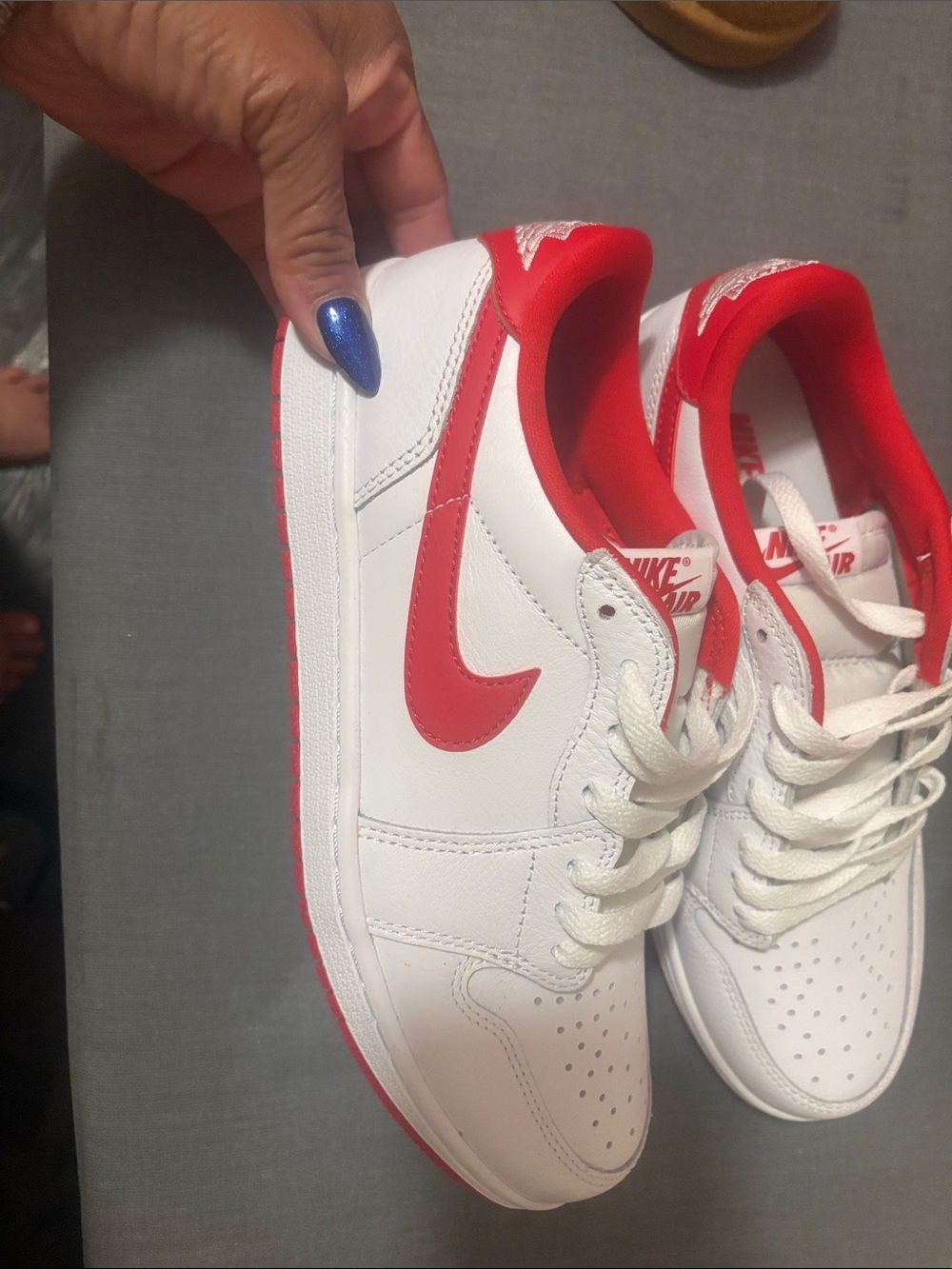 Nike Women’s Low-Top Sneakers - White and Red